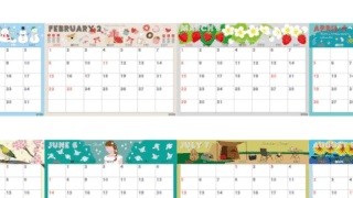 A4一枚で使える2026年間カレンダー♪横向きの日曜始まりで計画が立てやすい実用デザイン！無料ダウンロードできます！