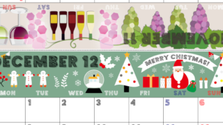 2026年の卓上カレンダー(11月・12月)は月曜始まり♪おしゃれな家族でも使えるオリジナルイラストつき：ダウンロード無料(2026-001711-1231)