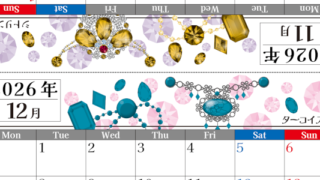 2026年の卓上カレンダー(11月・12月)は月曜始まり♪おしゃれで作り方も簡単サクッとらくちん♪A4サイズの無料素材♪(2026-002511-1231)