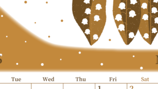 2026年5月縦型レトロな月曜始まり 草花イラストのおしゃれA4無料セピア調カレンダー(2026-00650511)