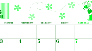 2026年3月横型月曜始まり パンケーキイラストのかわいいA4無料グリーンのカレンダー(2026-00910301)