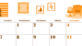 2026年4月横型月曜始まり 新生活イラストのかわいいA4無料オレンジのカレンダー(2026-01030401)