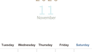 2026年11月縦型月曜始まり 大きい文字が見やすく書き込みも楽なA4無料シンプルカレンダー(2026-01101111)