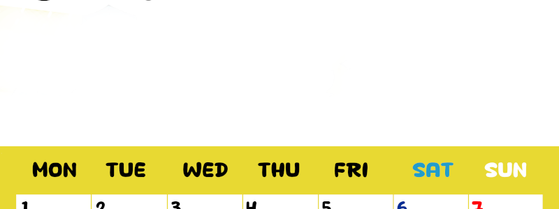 2026年6月縦型月曜始まり 書き込みしやすい文字が大きなA4無料シンプルなカレンダー(2026-01110611)