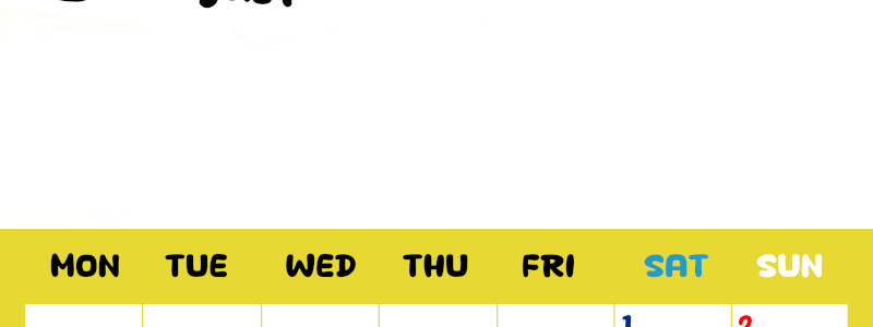 2026年8月縦型月曜始まり 書き込みしやすい文字が大きなA4無料シンプルなカレンダー(2026-01110811)