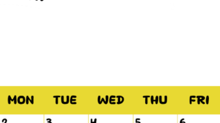 2026年3月縦型日曜始まり 書き込みしやすい文字が大きなA4無料シンプルなカレンダー(2026-01110310)