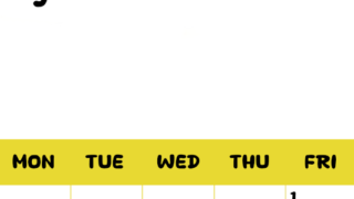 2026年5月縦型日曜始まり 書き込みしやすい文字が大きなA4無料シンプルなカレンダー(2026-01110510)