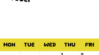 2026年10月縦型日曜始まり 書き込みしやすい文字が大きなA4無料シンプルなカレンダー(2026-01111010)