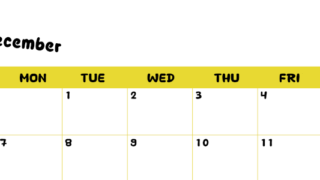 2026年12月横型日曜始まり 書き込みしやすい文字が大きなA4無料シンプルなカレンダー(2026-01111200)