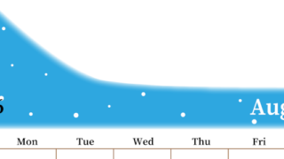 2026年8月縦型日曜始まり 大きい文字が見やすく書き込みも楽なA4無料シンプルカレンダー(2026-01120810)