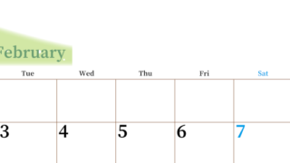 2026年2月横型月曜始まり 大きい文字が見やすく書き込みも楽なA4無料シンプルカレンダー(2026-01120201)