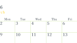 2026年3月横型日曜始まり シンプルで書き込みしやすい文字が大きい見やすいおすすめの無料カレンダー(2026-01150300)