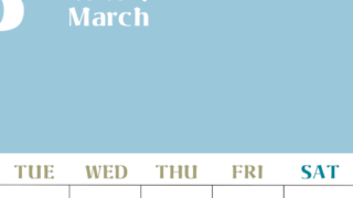 2026年3月のシンプルなカレンダーは縦型月のシンプルなカレンダーは曜始まりで大きい文字が見やすい書き込みも楽なA4サイズの無料素材(2026-01160311)