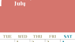 2026年7月のシンプルなカレンダーは縦型月のシンプルなカレンダーは曜始まりで 大きい文字が見やすい書き込みも楽なA4サイズの無料素材(2026-01160711)