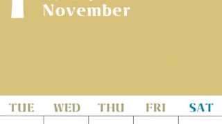2026年11月のシンプルなカレンダーは縦型月のシンプルなカレンダーは曜始まりで大きい文字が見やすい書き込みも楽なA4サイズの無料素材(2026-01161111)