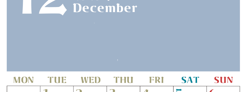 2026年12月のシンプルなカレンダーは縦型月のシンプルなカレンダーは曜始まりで大きい文字が見やすい書き込みも楽なA4サイズの無料素材(2026-01161211)