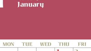 2026年1月のシンプルなカレンダーは縦型日曜始まりで大きい文字が見やすい書き込みも楽なA4サイズの無料素材(2026-01160110)