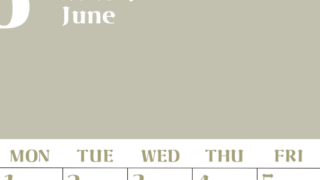 2026年6月のシンプルなカレンダーは縦型日曜始まりで大きい文字が見やすい書き込みも楽なA4サイズの無料素材(2026-01160610)