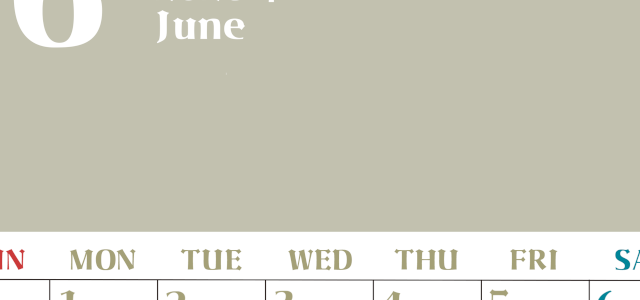 2026年6月のシンプルなカレンダーは縦型日曜始まりで大きい文字が見やすい書き込みも楽なA4サイズの無料素材(2026-01160610)