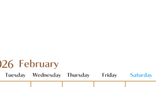 2026年2月縦型の月曜始まりカレンダー♪シンプルで書き込みしやすい文字が大きなA4用紙向け（無料）(2026-01170211)