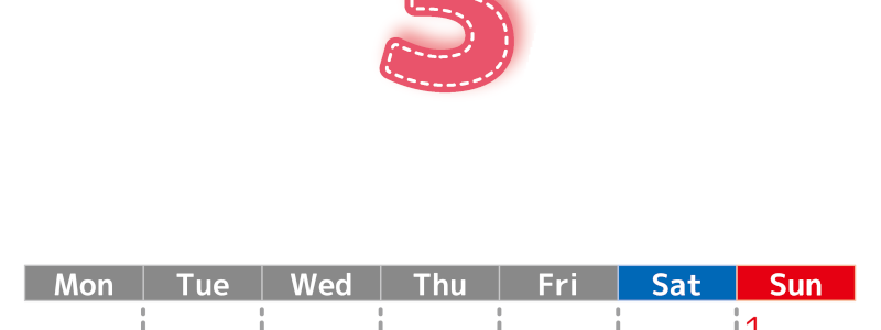 （無料カレンダー）2026年3月縦型月曜始まりで大きい文字が見やすく書き込みも簡単なA4サイズ（シンプル）(2026-01180311)