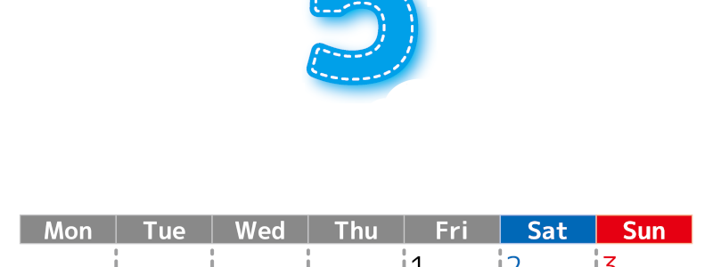 （無料カレンダー）2026年5月縦型月曜始まりで大きい文字が見やすく書き込みも簡単なA4サイズ（シンプル）(2026-01180511)