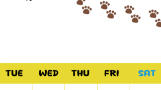 2026年3月カレンダーは縦型月曜始まりで無料！ねこのベージュぷにぷに肉球イラストがほっこりかわいい！(2026-01240311)