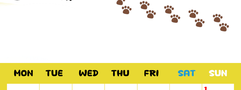 2026年3月カレンダーは縦型月曜始まりで無料！ねこのベージュぷにぷに肉球イラストがほっこりかわいい！(2026-01240311)