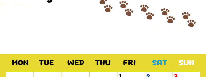 2026年5月カレンダーは縦型月曜始まりで無料！ねこのベージュぷにぷに肉球イラストがほっこりかわいい！(2026-01240511)