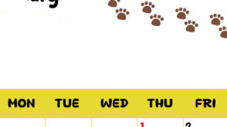 2026年1月カレンダーは縦型日曜始まりで無料！ねこのベージュぷにぷに肉球イラストがほっこりかわいい！(2026-01240110)