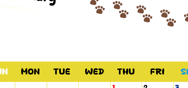 2026年1月カレンダーは縦型日曜始まりで無料！ねこのベージュぷにぷに肉球イラストがほっこりかわいい！(2026-01240110)