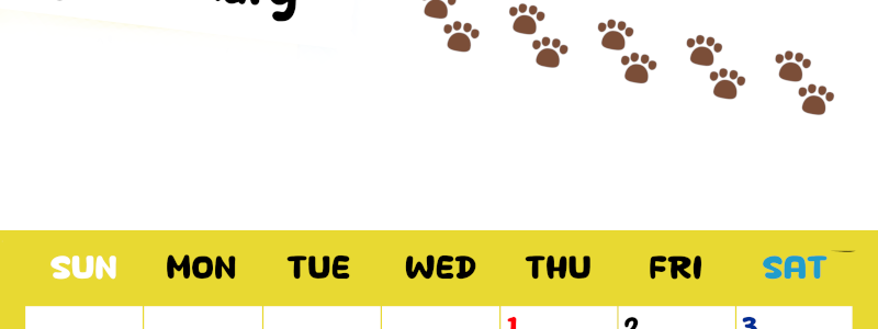 2026年1月カレンダーは縦型日曜始まりで無料！ねこのベージュぷにぷに肉球イラストがほっこりかわいい！(2026-01240110)