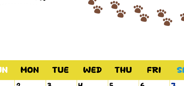 2026年3月カレンダーは縦型日曜始まりで無料！ねこのベージュぷにぷに肉球イラストがほっこりかわいい！(2026-01240310)