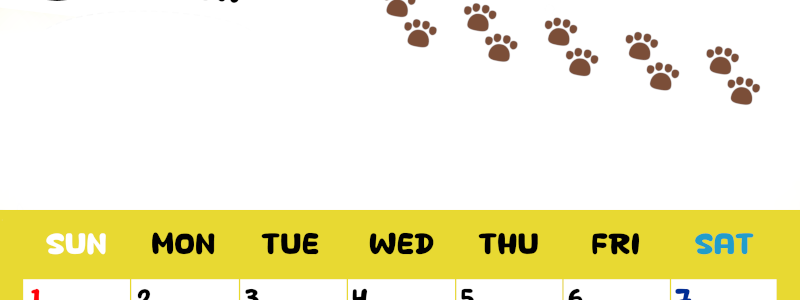 2026年3月カレンダーは縦型日曜始まりで無料！ねこのベージュぷにぷに肉球イラストがほっこりかわいい！(2026-01240310)