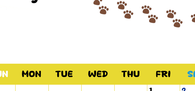2026年5月カレンダーは縦型日曜始まりで無料！ねこのベージュぷにぷに肉球イラストがほっこりかわいい！(2026-01240510)