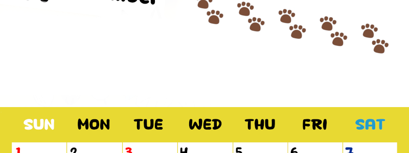 2026年11月カレンダーは縦型日曜始まりで無料！ねこのベージュぷにぷに肉球イラストがほっこりかわいい！(2026-01241110)