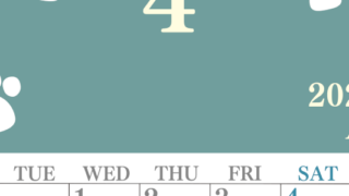 2026年4月カレンダーは縦型月曜始まりで猫の肉球がゆるかわいいレイアウト！無料かつ自由に予定を書き込めます！(2026-01250411)