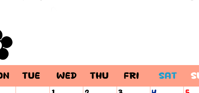 2026年4月カレンダーは縦型月曜始まりでフラワーシルエットがかわいいシンプルお花デザイン：無料(2026-01300411)