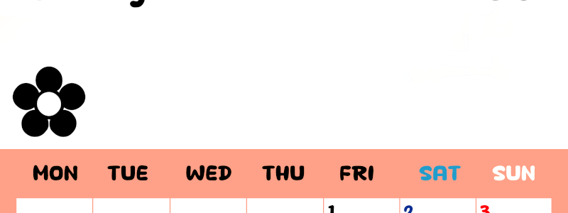 2026年5月カレンダーは縦型月曜始まりでフラワーシルエットがかわいいシンプルお花デザイン：無料(2026-01300511)