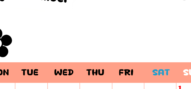 2026年11月カレンダーは縦型月曜始まりでフラワーシルエットがかわいいシンプルお花デザイン：無料(2026-01301111)