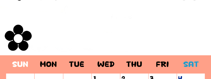 2026年4月カレンダーは縦型日曜始まりでフラワーシルエットがかわいいシンプルお花デザイン：無料(2026-01300410)