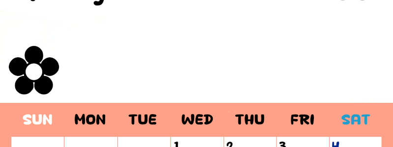 2026年7月カレンダーは縦型日曜始まり でフラワーシルエットがかわいいシンプルお花デザイン：無料(2026-01300710)