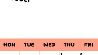 2026年10月カレンダーは縦型日曜始まりでフラワーシルエットがかわいいシンプルお花デザイン：無料(2026-01301010)