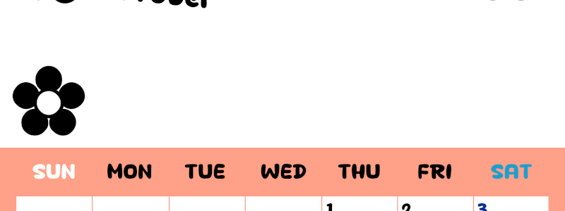 2026年10月カレンダーは縦型日曜始まりでフラワーシルエットがかわいいシンプルお花デザイン：無料(2026-01301010)