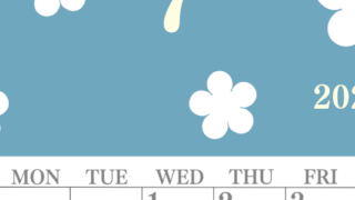 2026年7月カレンダーは縦型日曜始まり でフラワーシルエットがかわいい♪ダウンロードは無料♪(2026-01320710)