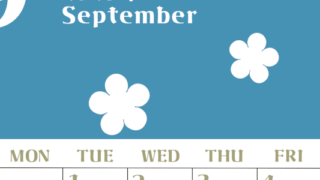 2026年9月カレンダーは縦型日曜始まりでフラワーシルエットが上品でおしゃれ（無料）(2026-01330910)