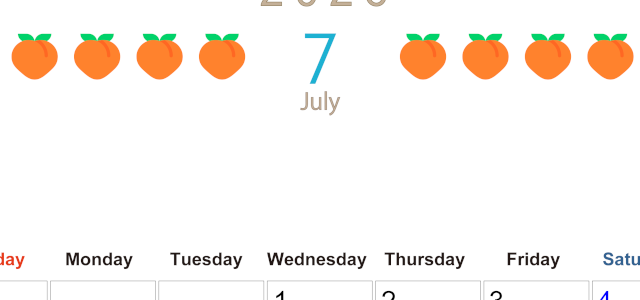 2026年7月カレンダーは縦型日曜始まり でベージュの花がおしゃれ：無料(2026-01350710)