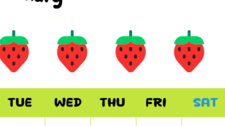 2026年2月カレンダーは縦型月曜始まりで季節感あふれる果物のカラフルなイラストがかわいい：無料(2026-01360211)
