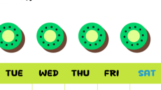 2026年3月カレンダーは縦型月曜始まりで季節感あふれる果物のカラフルなイラストがかわいい：無料(2026-01360311)