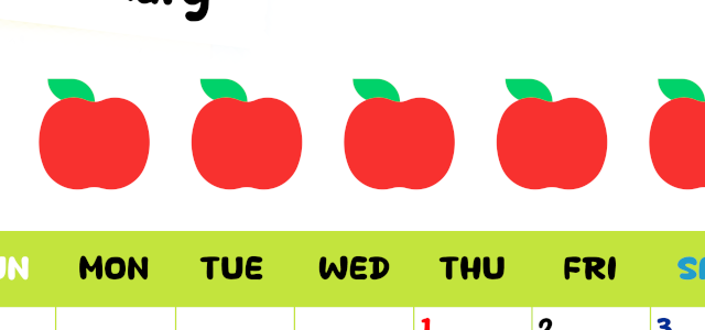 2026年1月カレンダーは縦型日曜始まりで季節感あふれる果物のカラフルなイラストがかわいい：無料(2026-01360110)